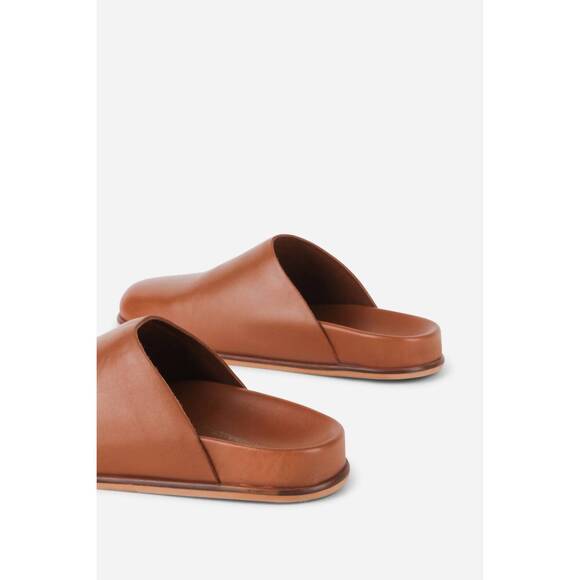 NEW INTENTIONALLY BLANK women's agatha slip-on mule in brown - Picture 4 of 5